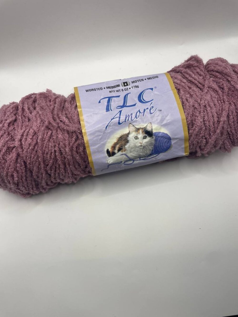 NWT TLC Amore Rose Worsted Weight Yarn | Soft & Cozy Craftcore Essential